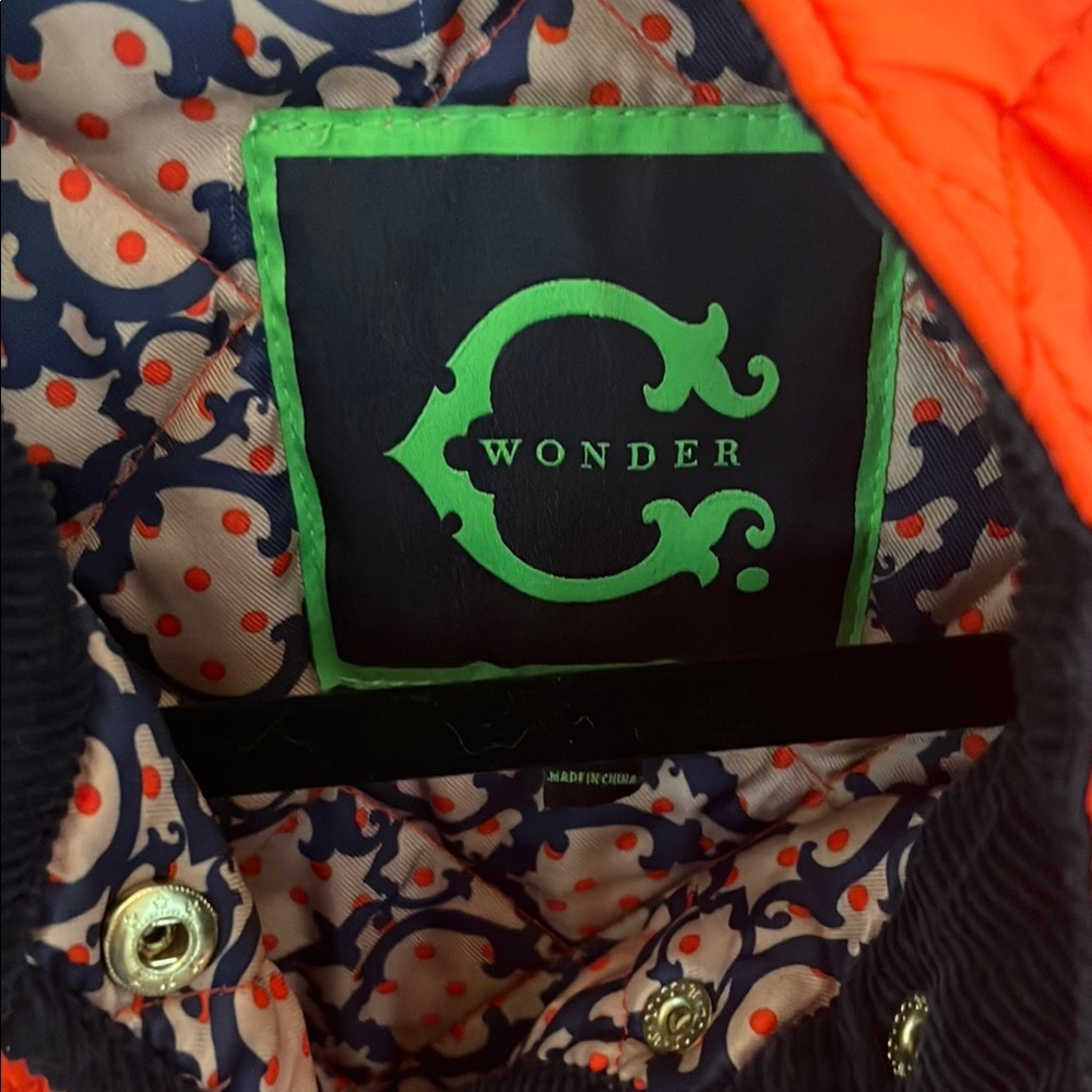 C Wonder Quilted Orange Jacket - Picture 2 of 13